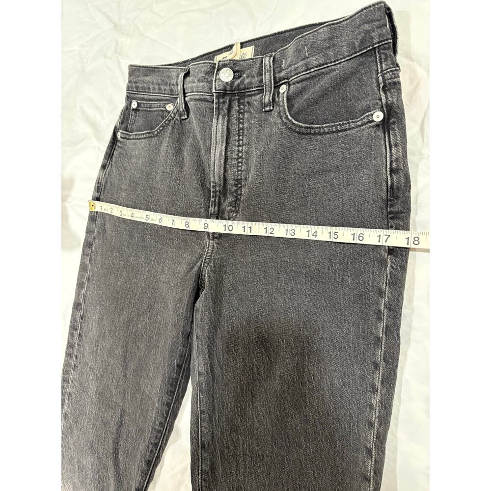 Madewell The Perfect Vintage Jean Straight Leg Black Denim Size 27 - Picture 8 of 9